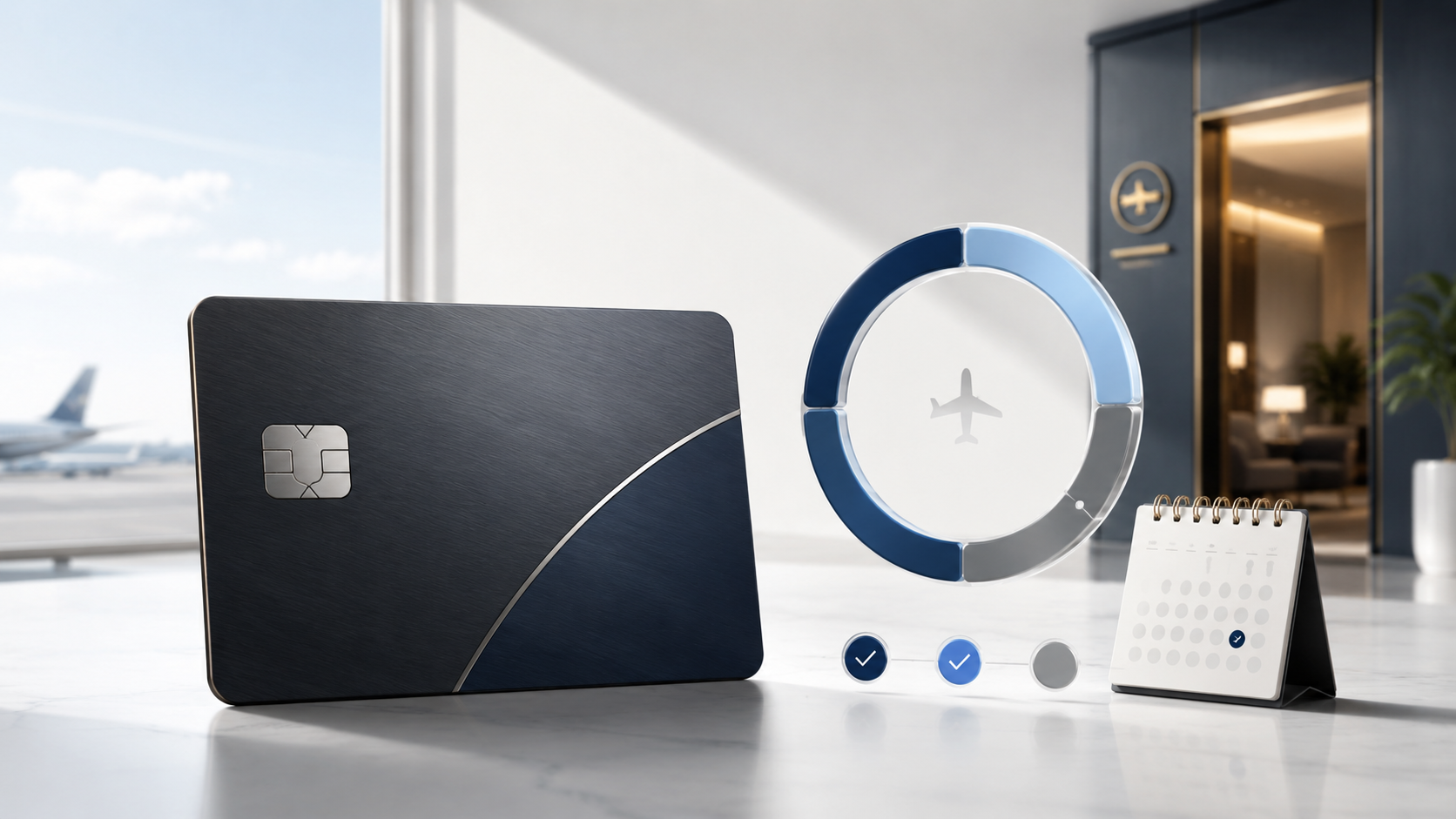 Benefits tracking dashboard with generic cards, credit card benefits, reminders, and perk status sections.
