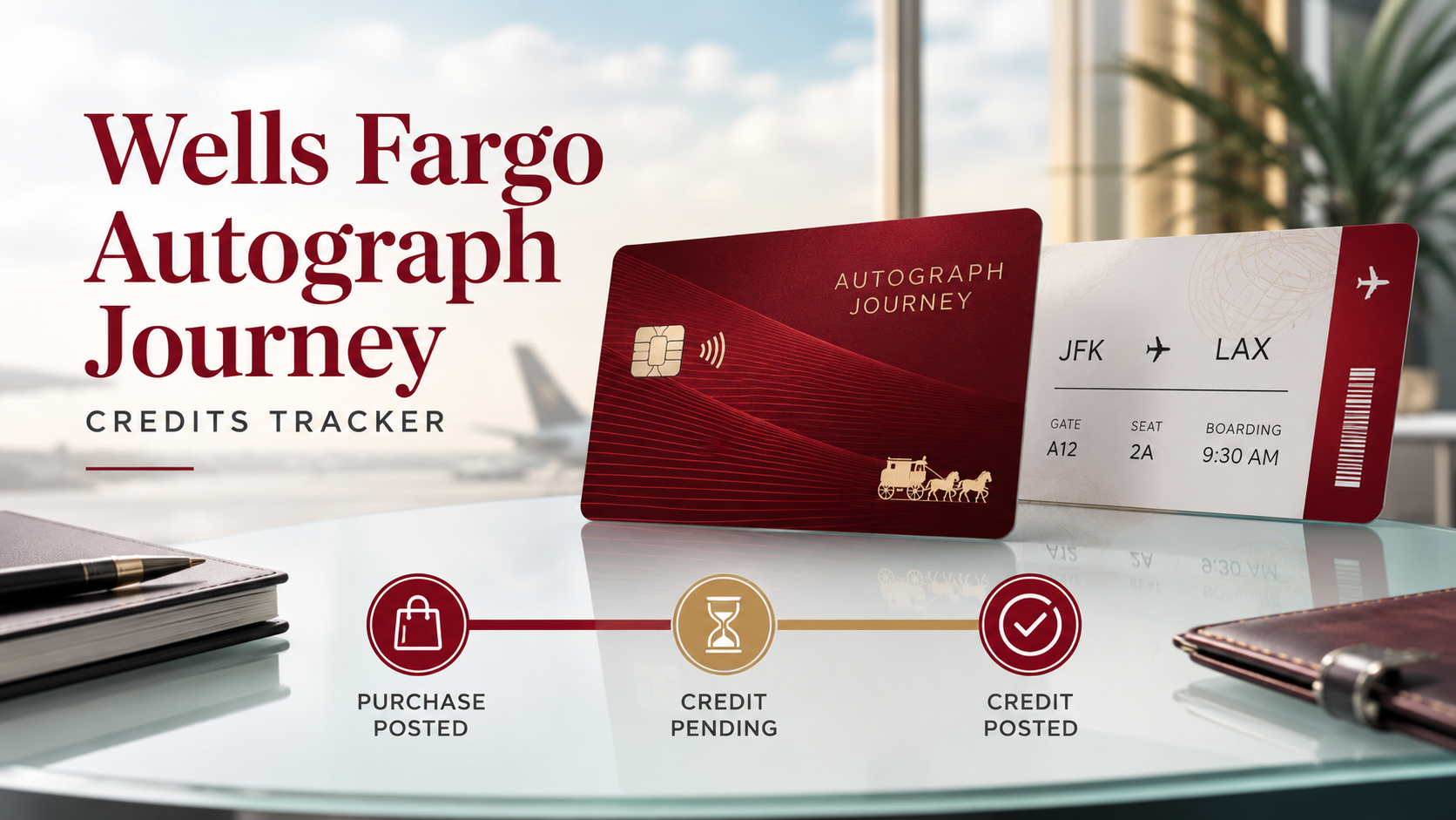 Benefits tracking dashboard with generic cards, credit card benefits, reminders, and perk status sections.